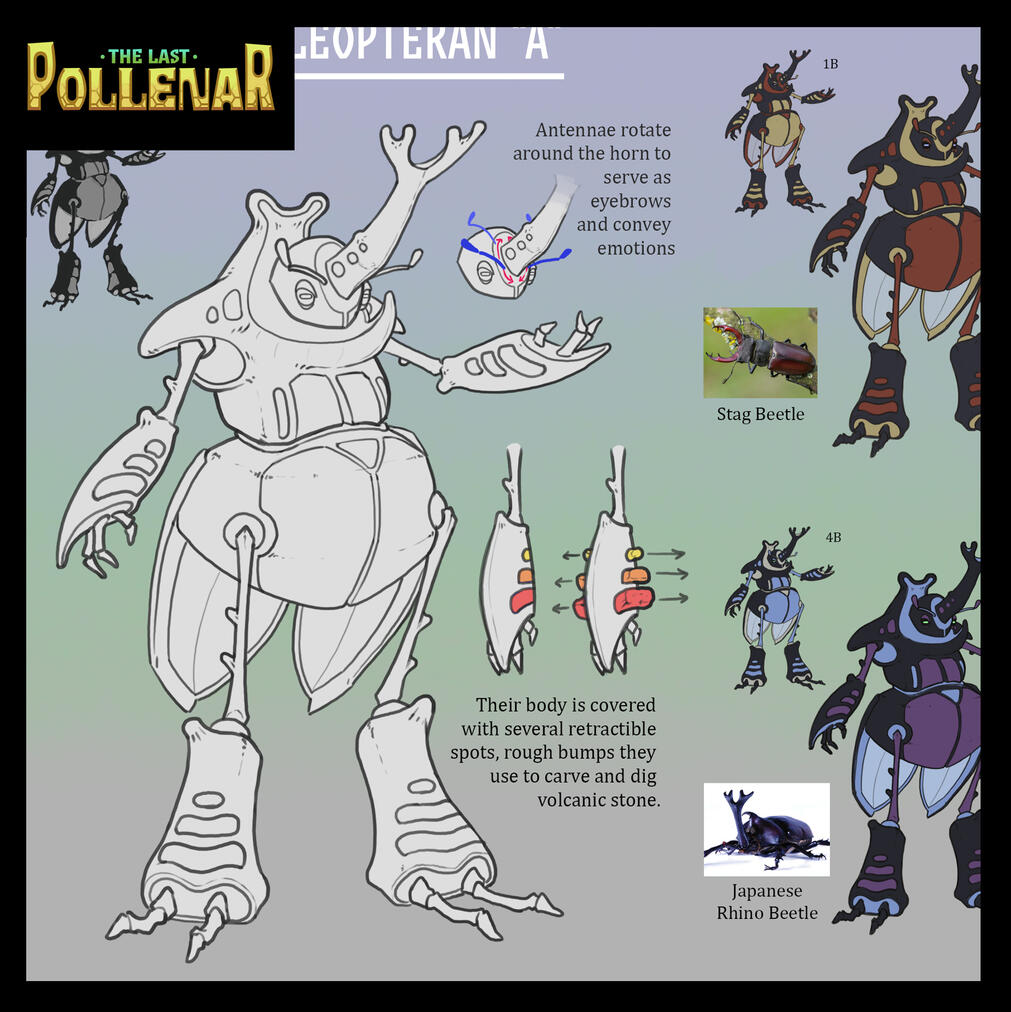 Northern Coleopteran "A" - Character Design