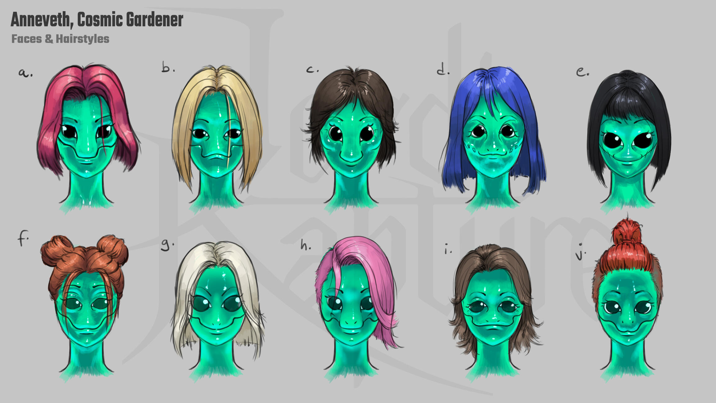 Faces and Hairstyles