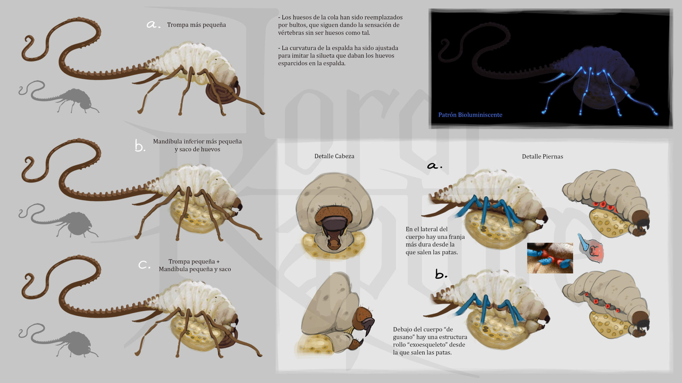 More iterations from a previous parasite concept 3.