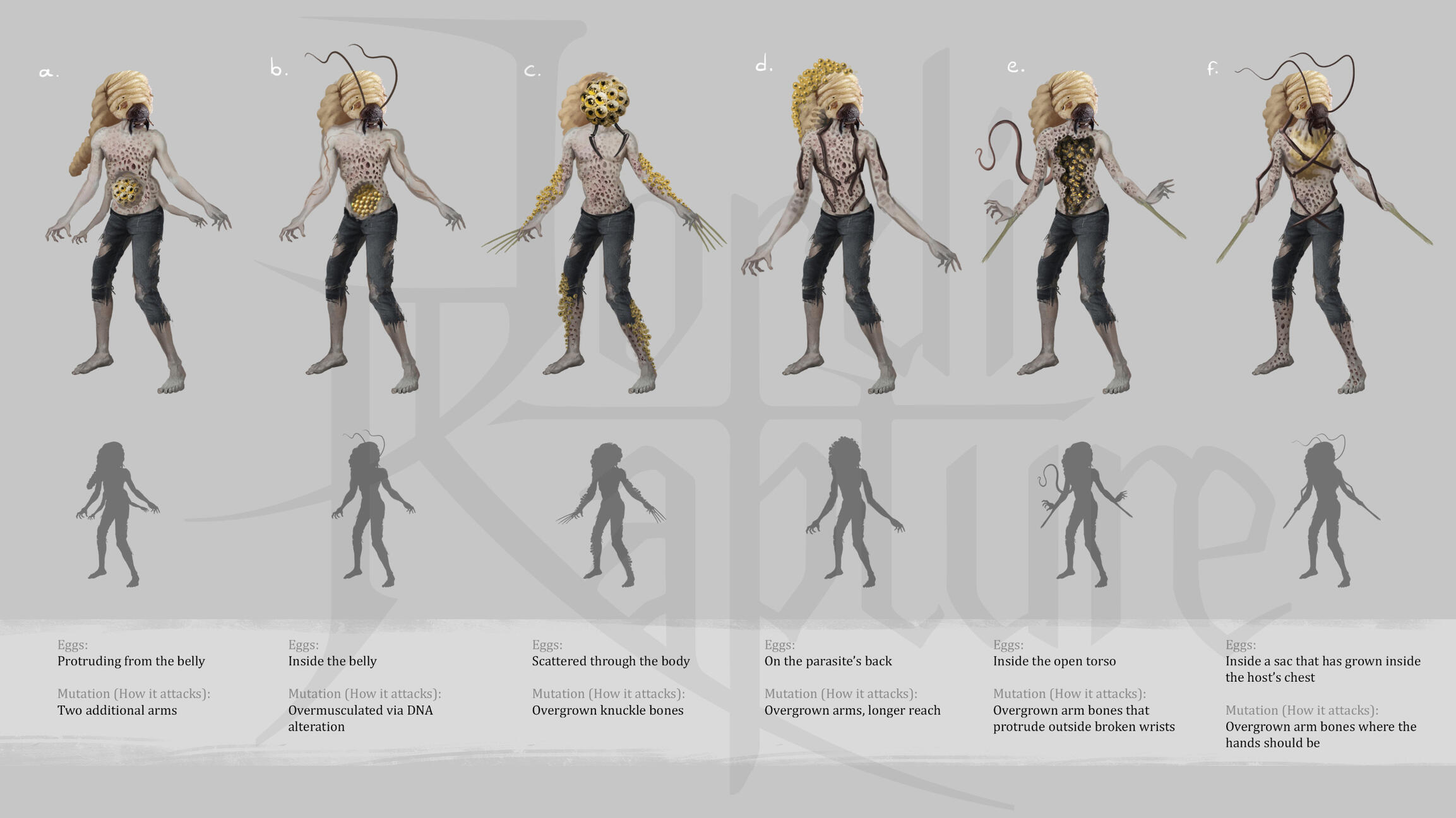 Iterations from a previous host concept.